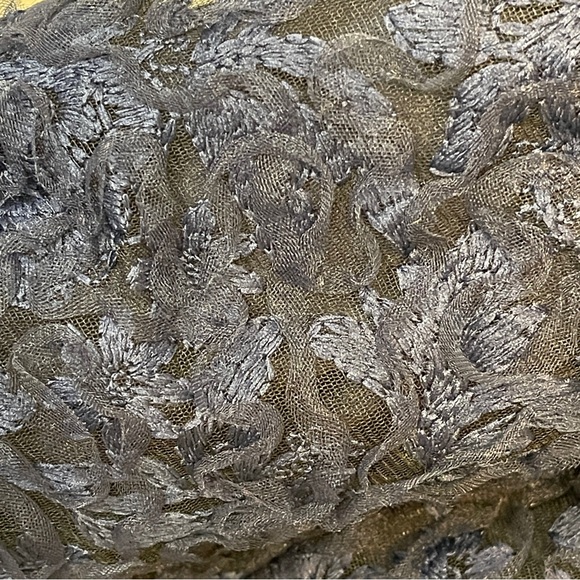 JS Collections Women's Scarlett Wrap Tea Length Dress Size 6 Navy Lace NWOT - Picture 9 of 9